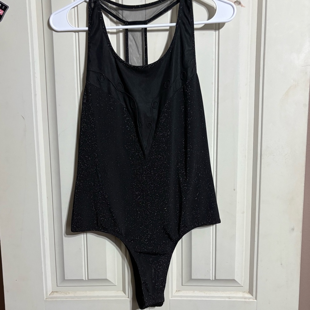 Black Sparkly Bodysuit
- Bought at Buckle - New with tags